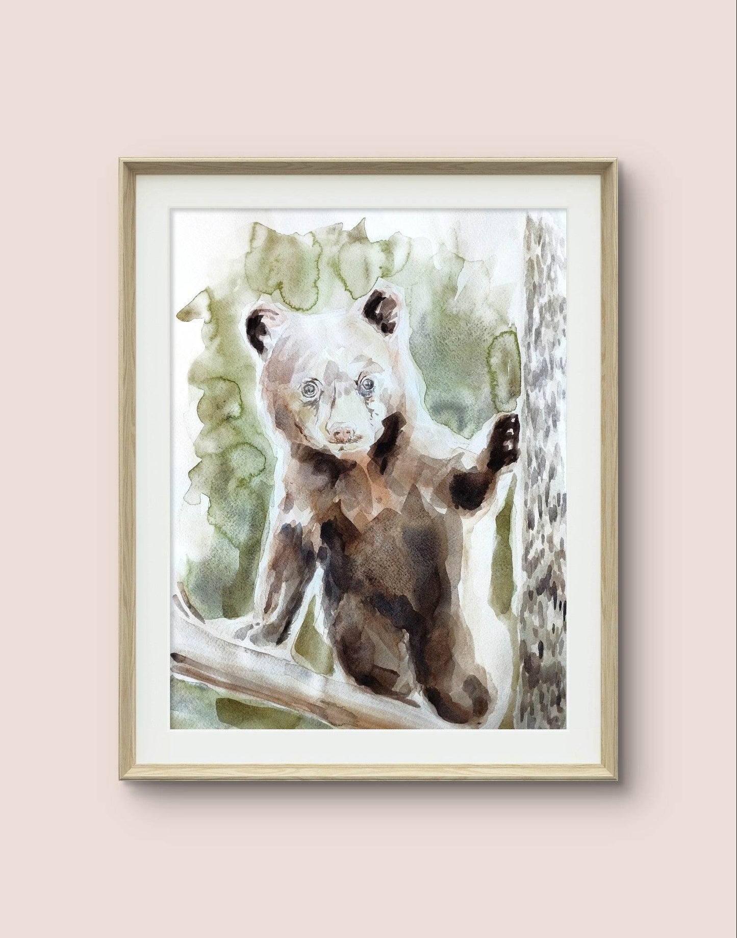 Aquarellbild Bär (30 × 40 cm)