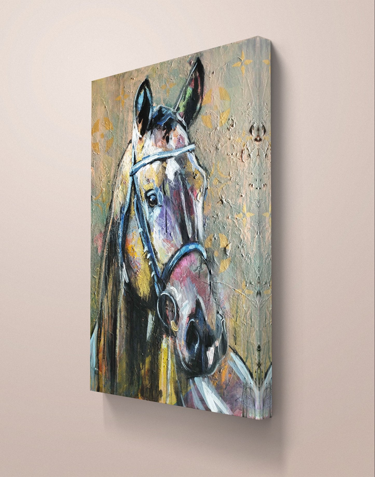 Gemälde "Sturm aus Farben" 50 x 70 cm