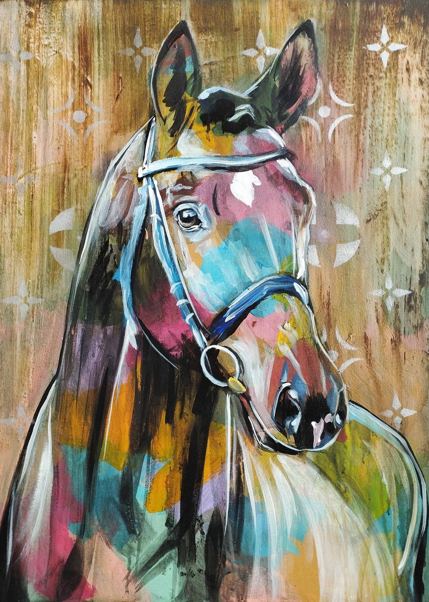 Premium Gemälde "Seelenritt" 50 x 70 cm - Heinz