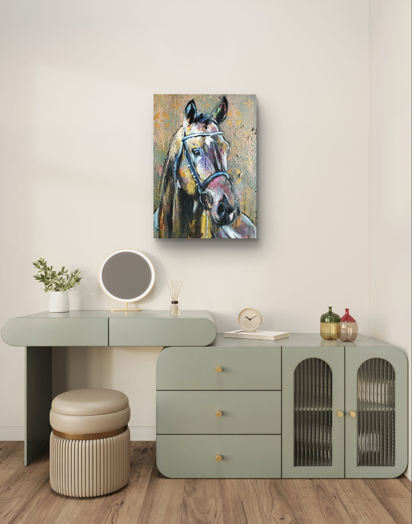 Gemälde "Sturm aus Farben" 50 x 70 cm