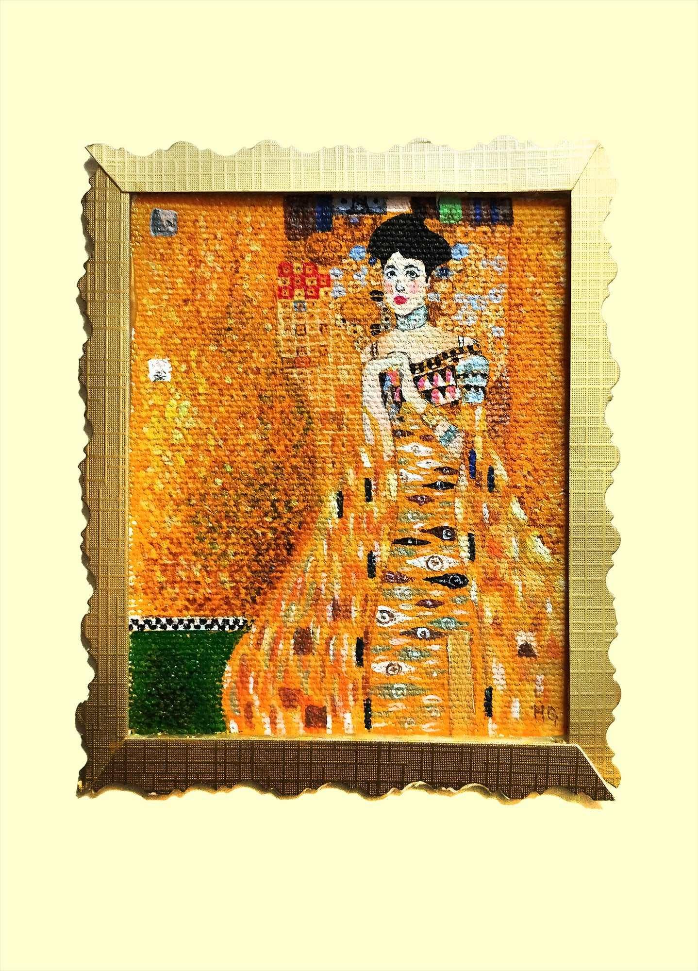 Heinz Acrylbild Grußkarte "Die Goldene Adele" – Gustav Klimt