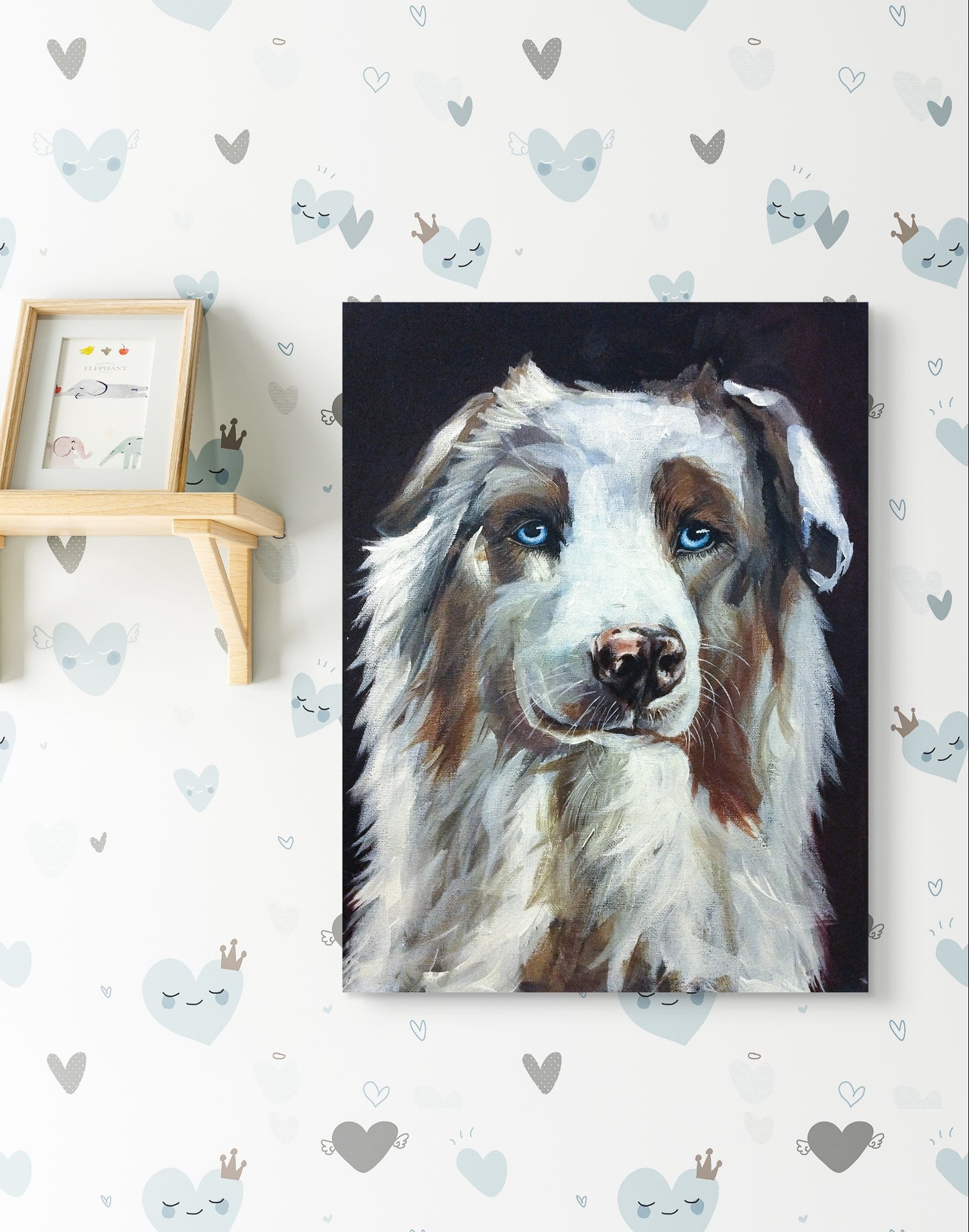 Gemälde "Hund im Porträt" 30 x 40 cm'Hund' 30 x 40 cm - Heinz