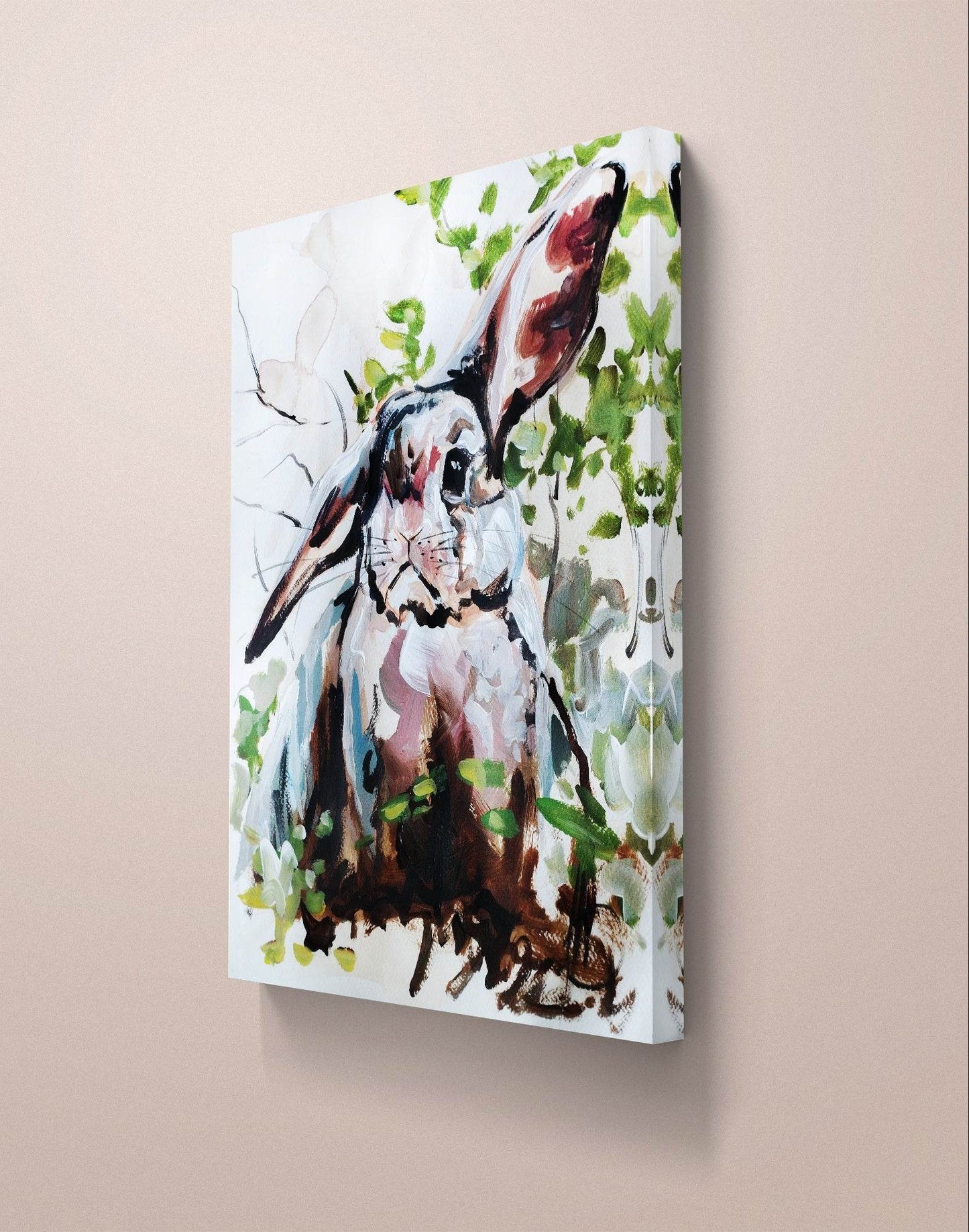 Aquarellbild Kaninchen II (30 × 40 cm)