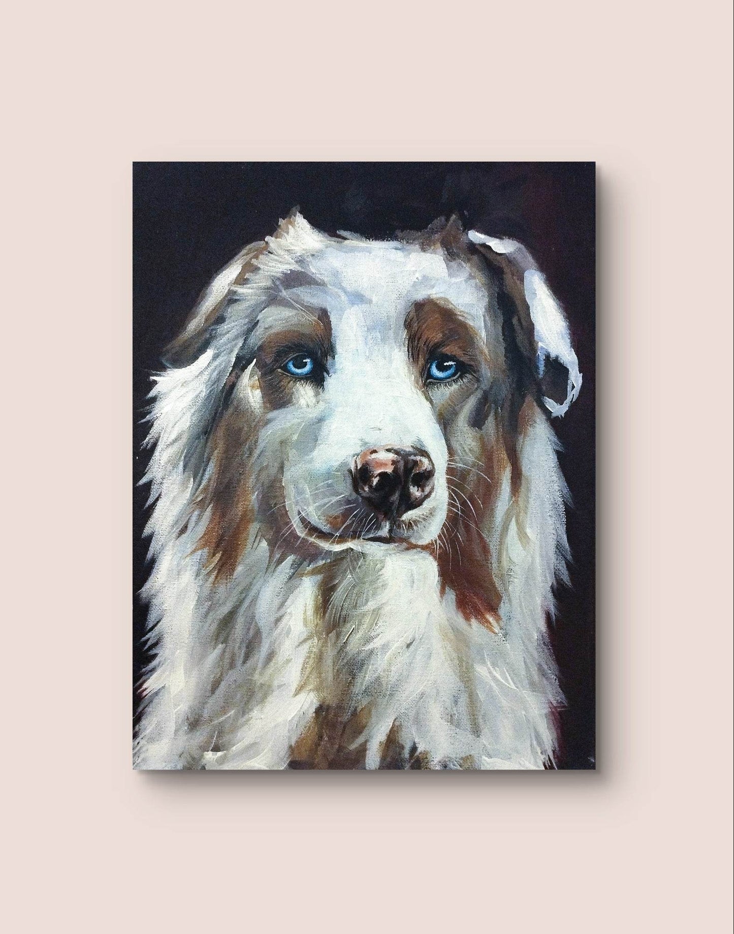 H1Z ART Acrylbild Gemälde Spinone Italiano – handgemaltes Original Acrylbild (30 x 40 cm)