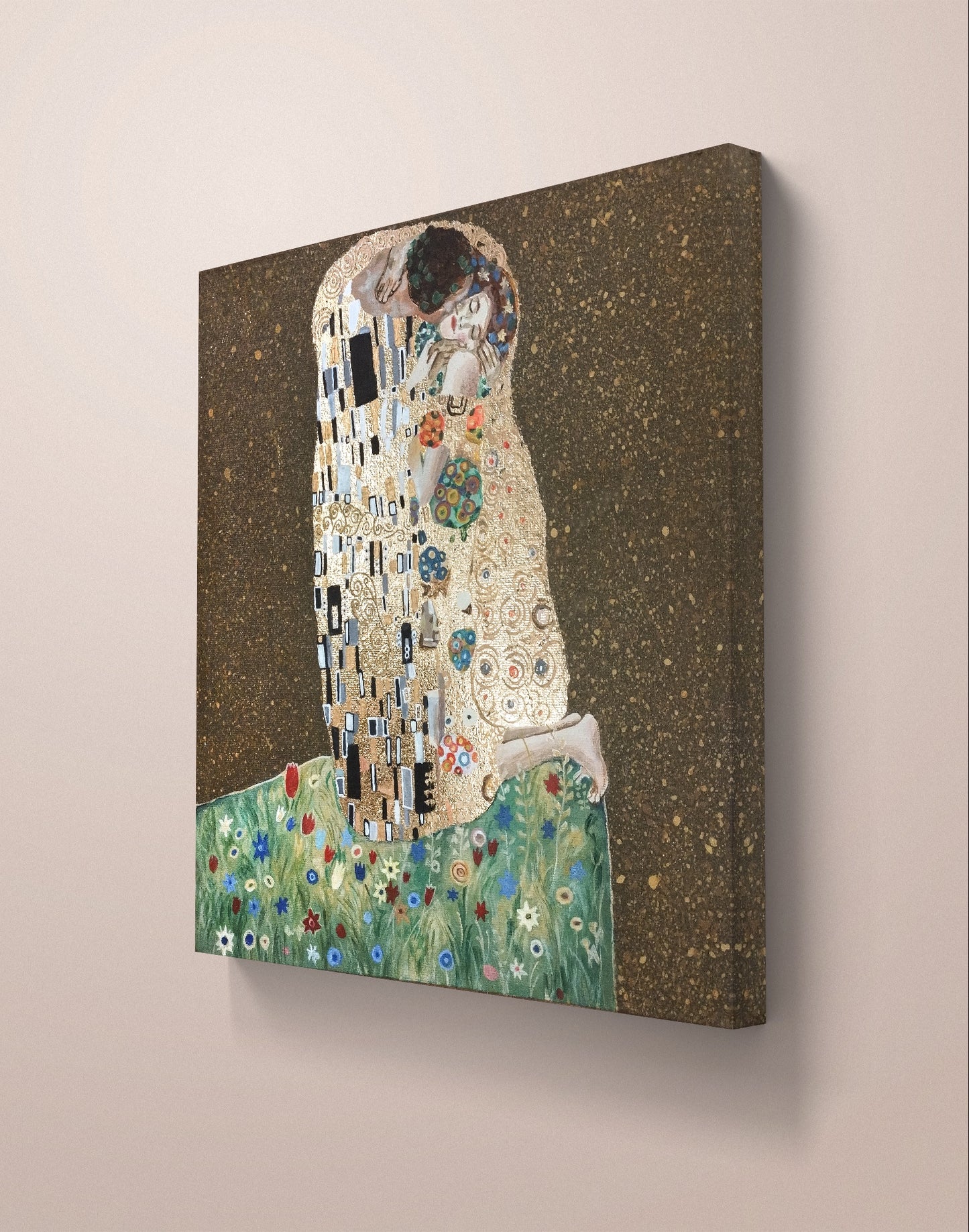 Premium Gemälde "Still und zärtlich" 29 x 29 cm - Heinz