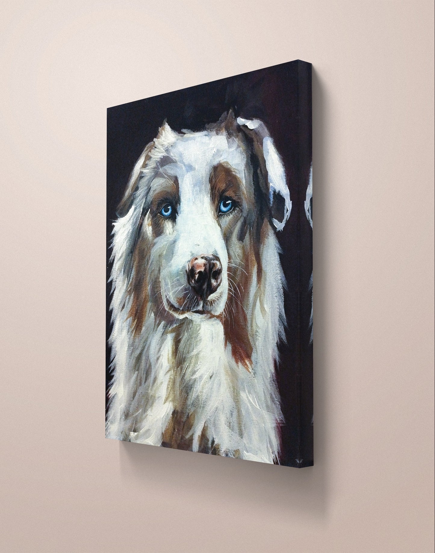 Gemälde "Hund im Porträt" 30 x 40 cm'Hund' 30 x 40 cm - Heinz