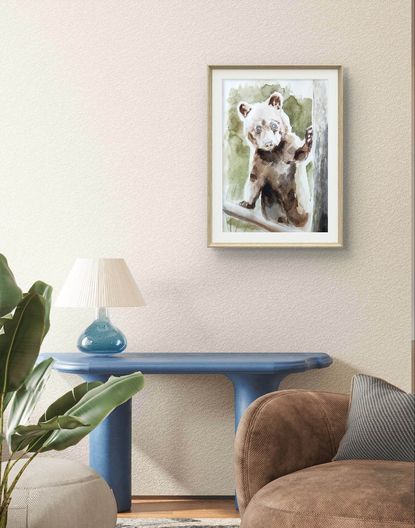 Aquarellbild Bär (30 × 40 cm)