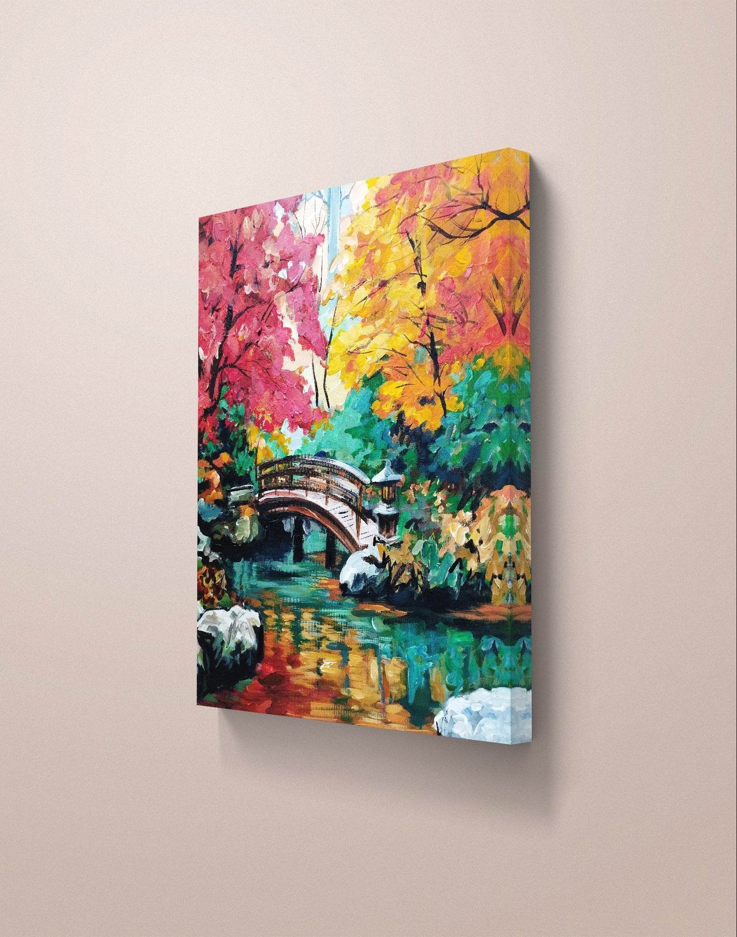 Gemälde Wald – handgemaltes Original Acrylbild (50 x 60 cm)