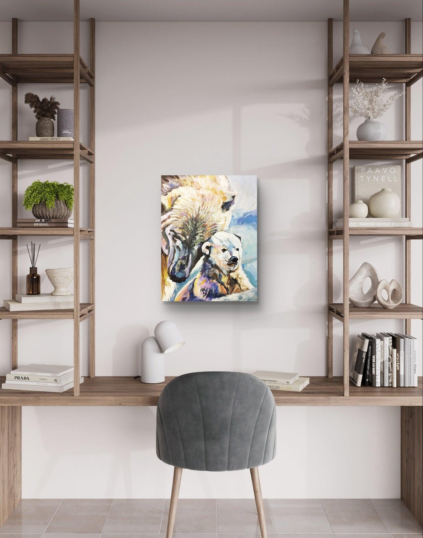 Premium Gemälde 'Eisbären' 30 x 40 cm - Heinz