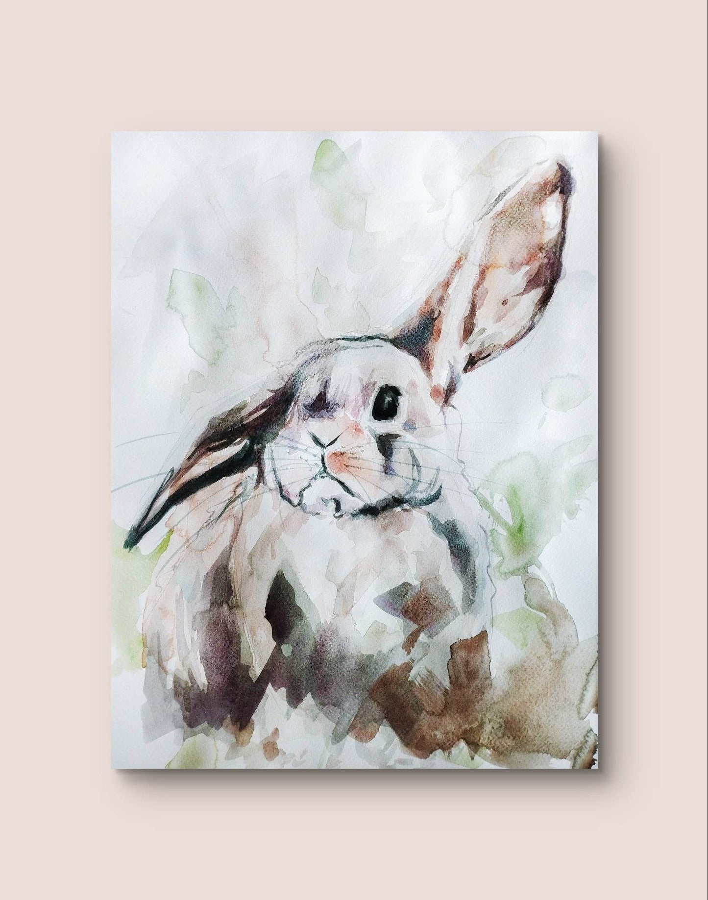 Aquarellbild Kaninchen (30 × 40 cm) - H1Z Art