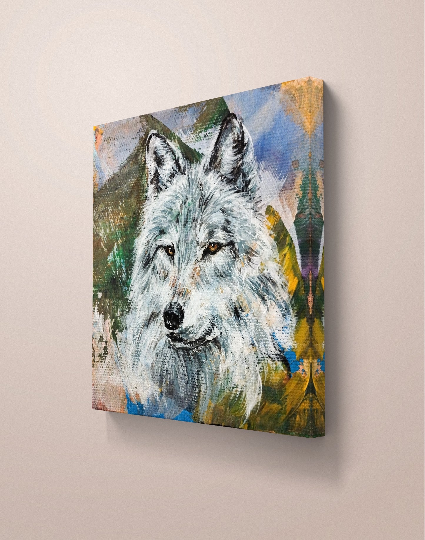 Premium Gemälde "Nachtwanderer" 11 x 10,5 cm - Heinz