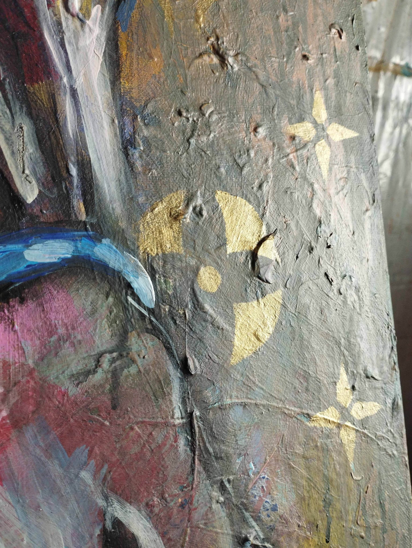 H1Z ART Acrylbild Gemälde Pferd – handgemaltes Original Acrylbild (50 x 70 cm)