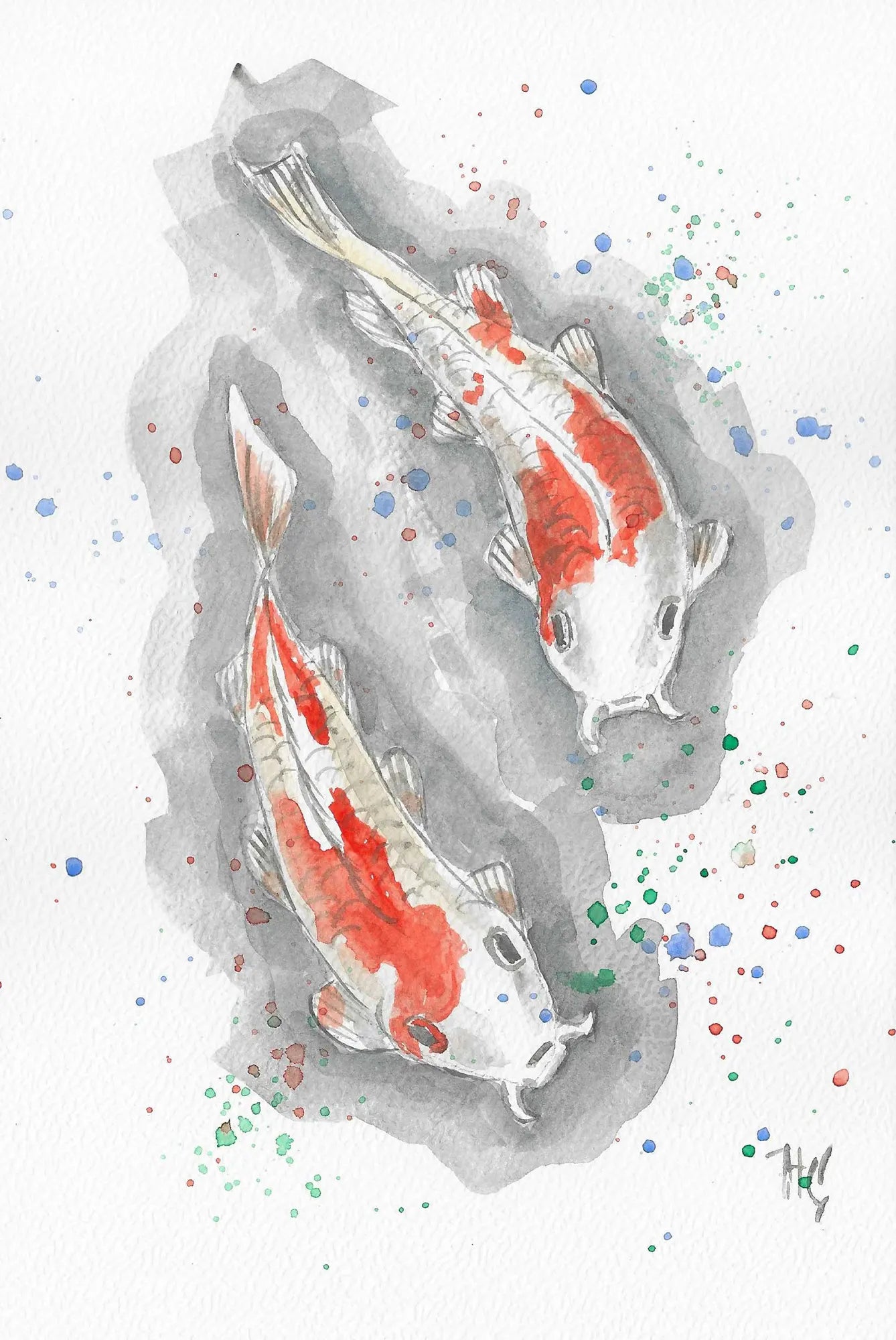 Postcard – "Koistern" – Hand-painted