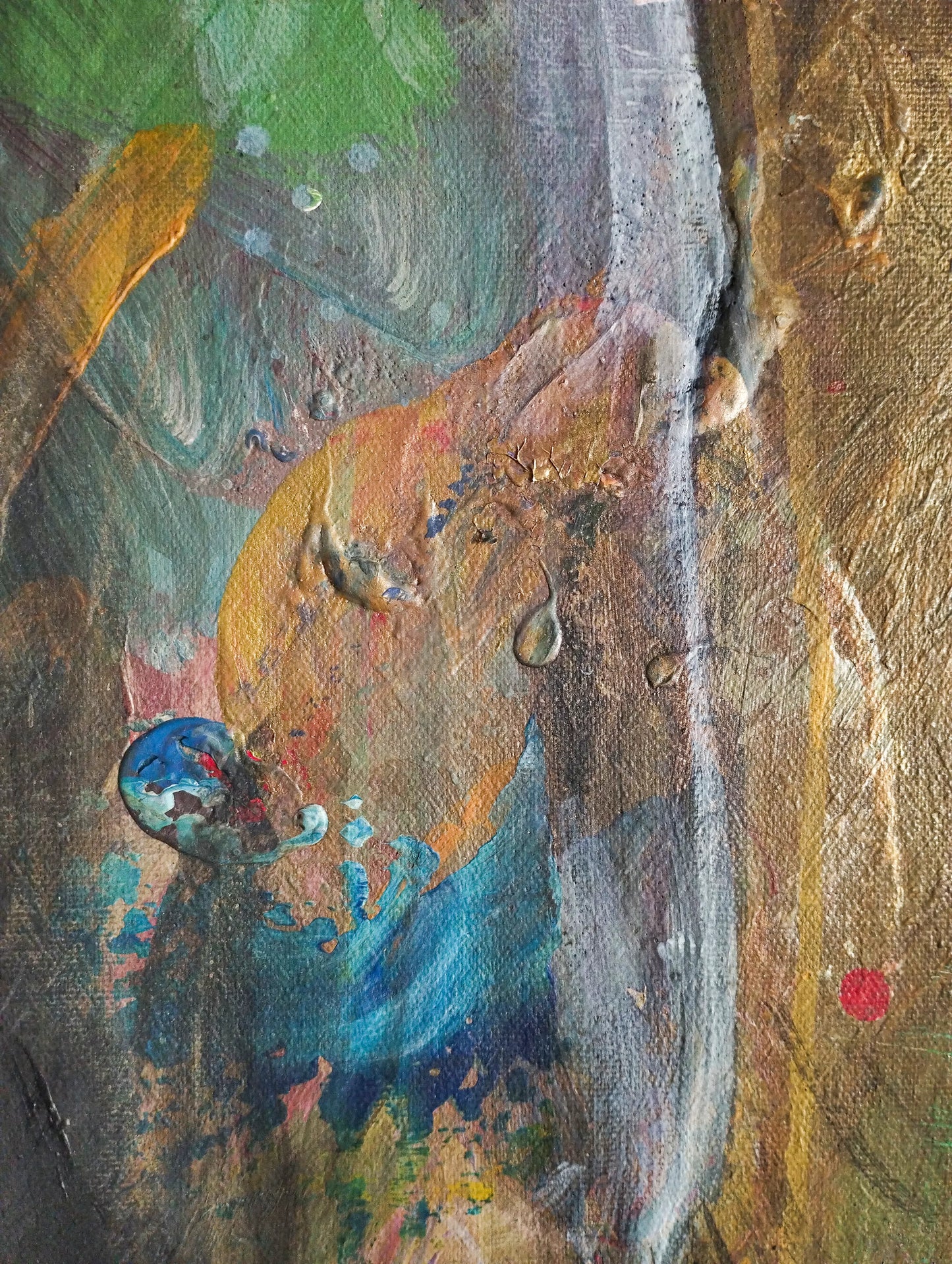 Painting Strong Bull – hand-painted original acrylic painting (140 x 145 cm)