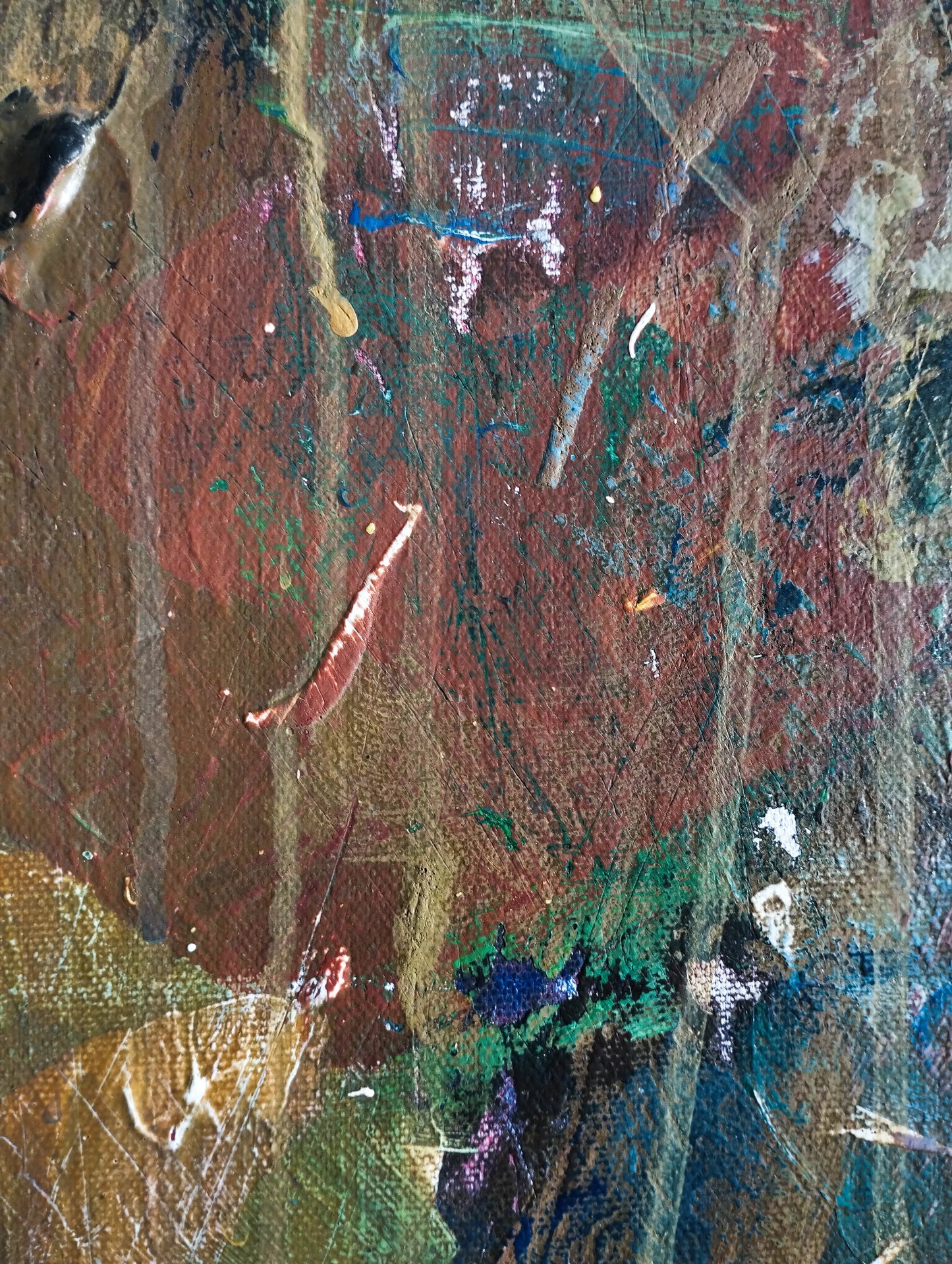 Painting Strong Bull – hand-painted original acrylic painting (140 x 145 cm)