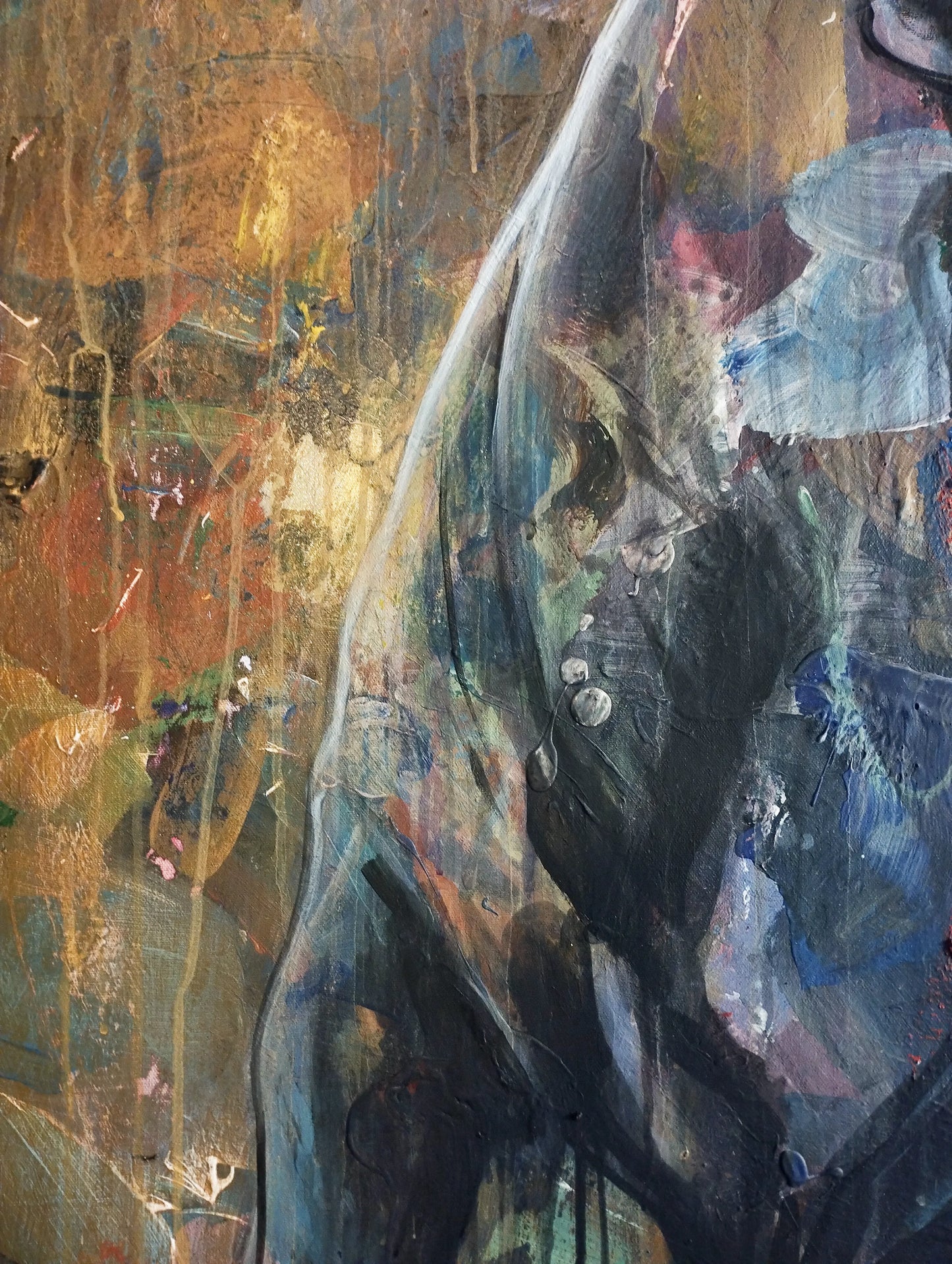 Painting Strong Bull – hand-painted original acrylic painting (140 x 145 cm)