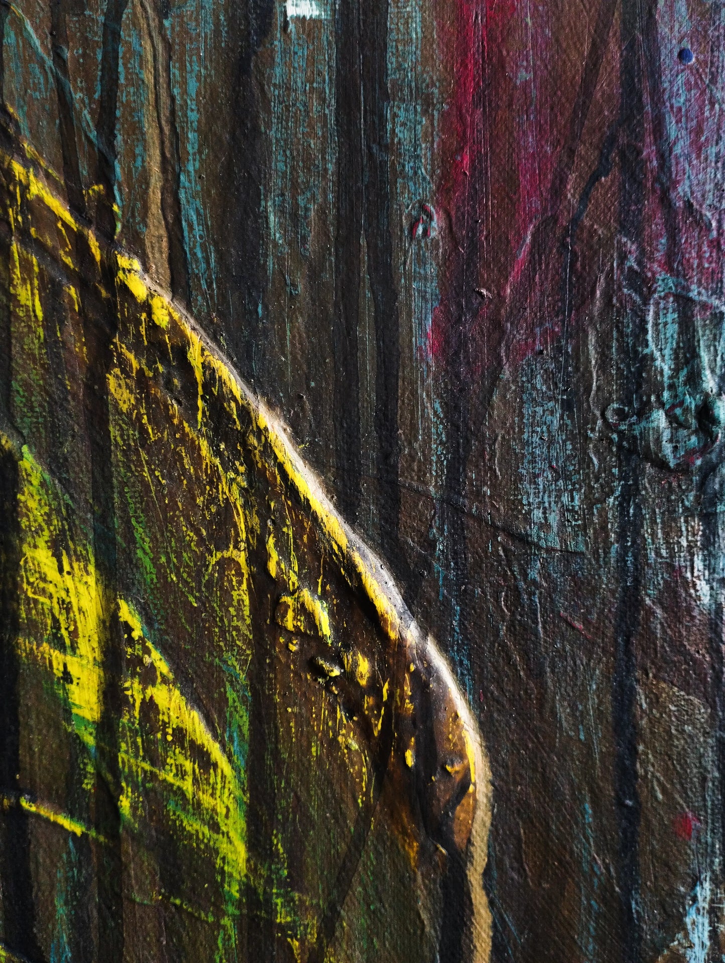 Painting Strong Bull – hand-painted original acrylic painting (140 x 145 cm)