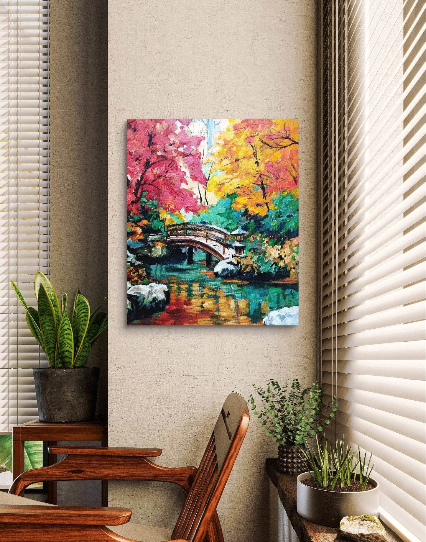 Gemälde Wald – handgemaltes Original Acrylbild (50 x 60 cm)
