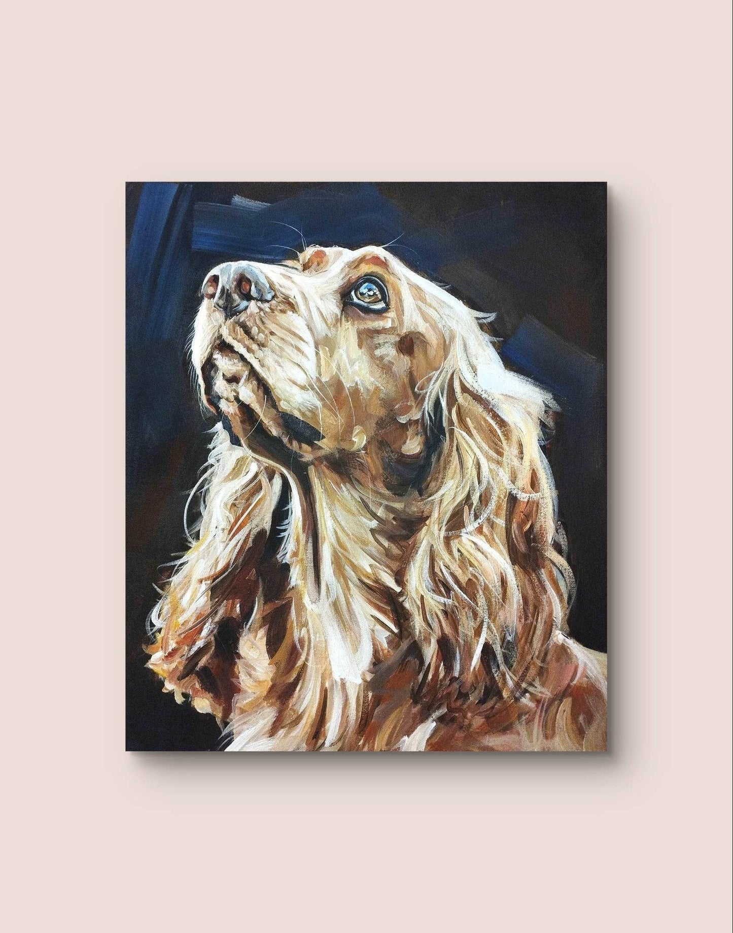 Gemälde Cocker Spaniel – handgemaltes Original Acrylbild (50 x 60 cm)