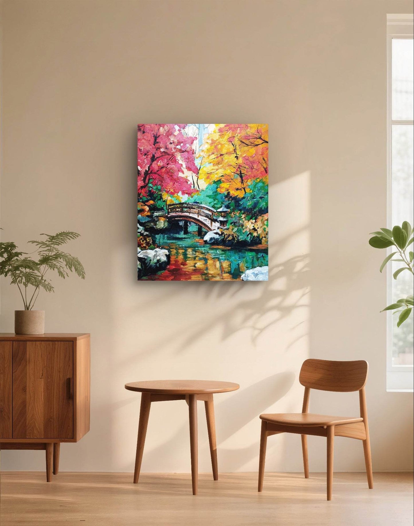 Gemälde Wald – handgemaltes Original Acrylbild (50 x 60 cm)