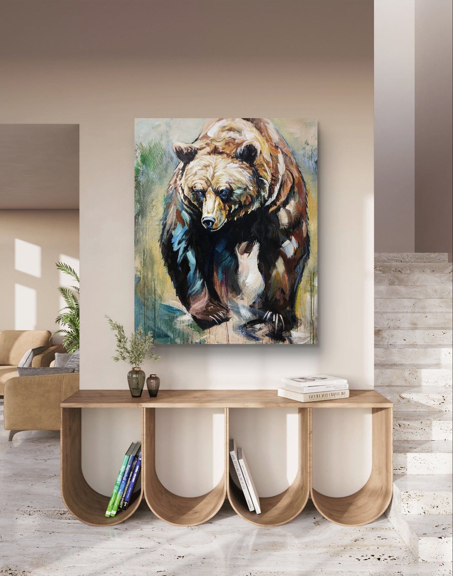 Premium Gemälde 'The Call of the Wild' 110 x 89 cm