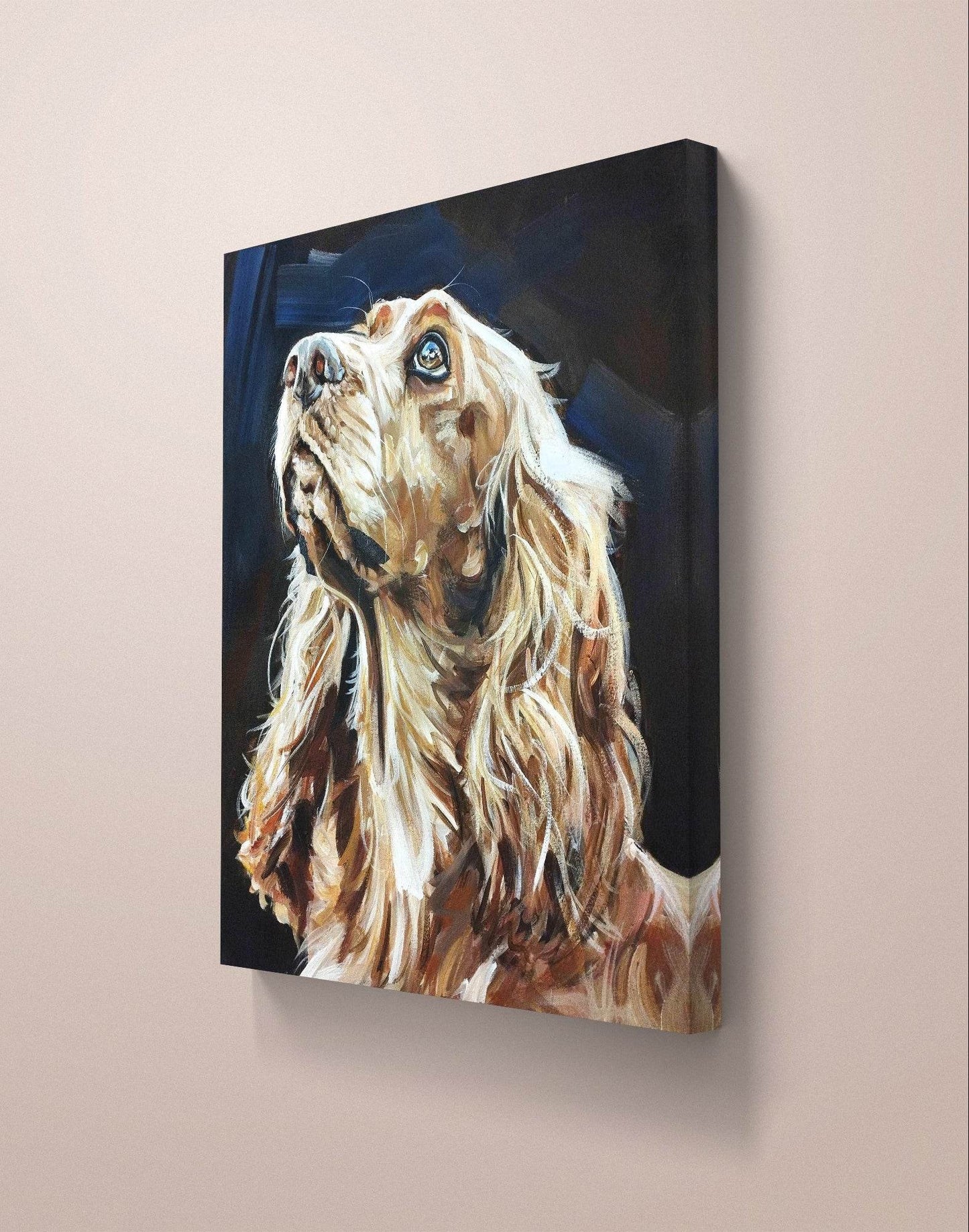 Gemälde Cocker Spaniel – handgemaltes Original Acrylbild (50 x 60 cm)