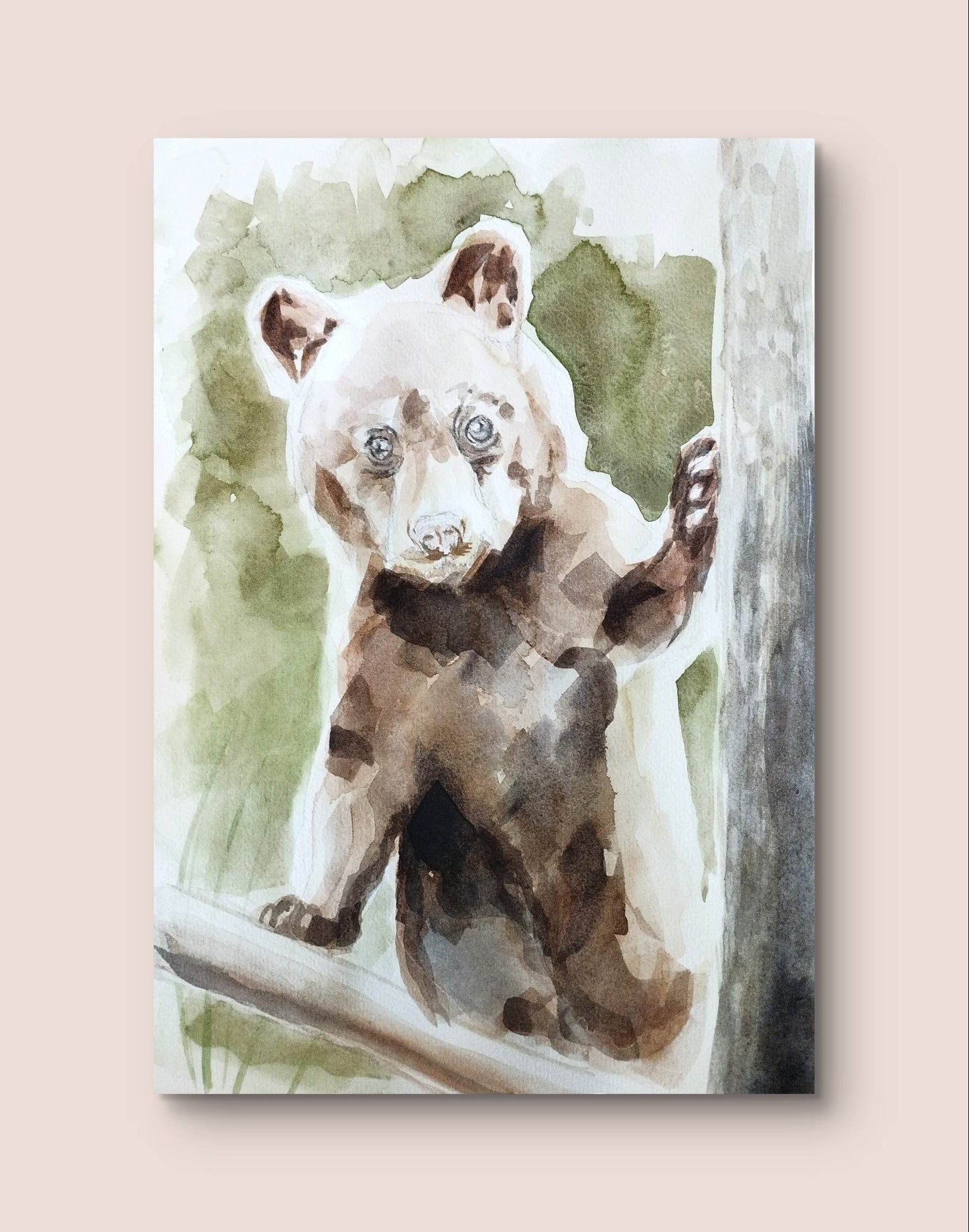 Aquarellbild Bär (30 × 40 cm)