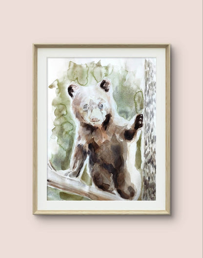 Aquarellbild Bär (30 × 40 cm)