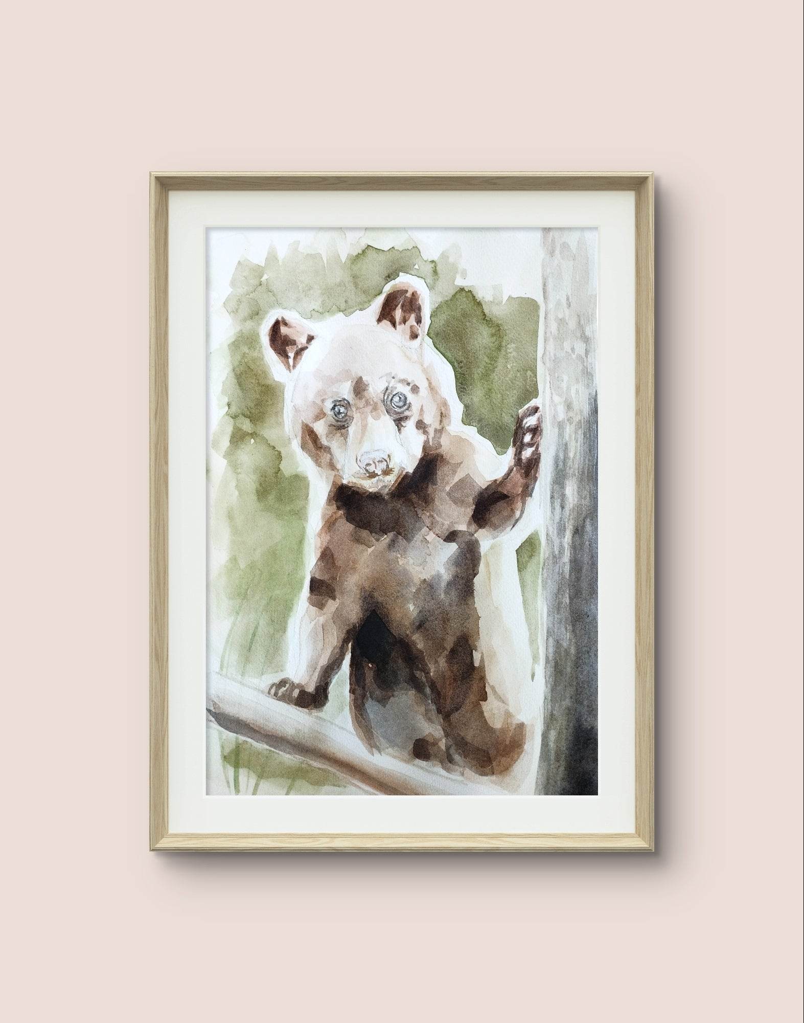 Aquarellbild Bär (30 × 40 cm)