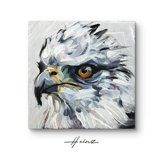 Premium Gemälde "Adler" 11 x 10,5 cm