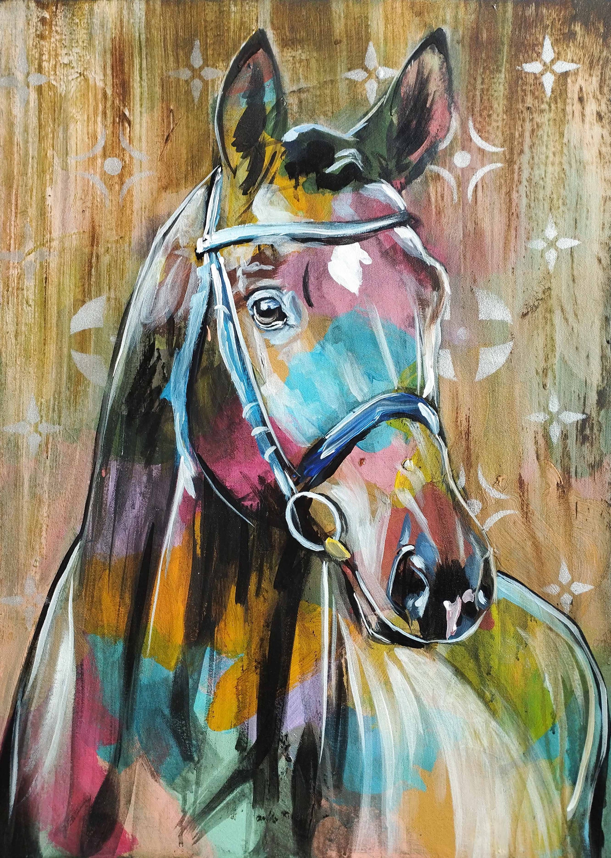 Premium Gemälde "Seelenritt" 50 x 70 cm - Heinz