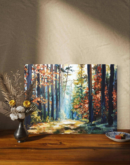 Premium Gemälde 'Herbstwald' 30 x 40 cm - Heinz