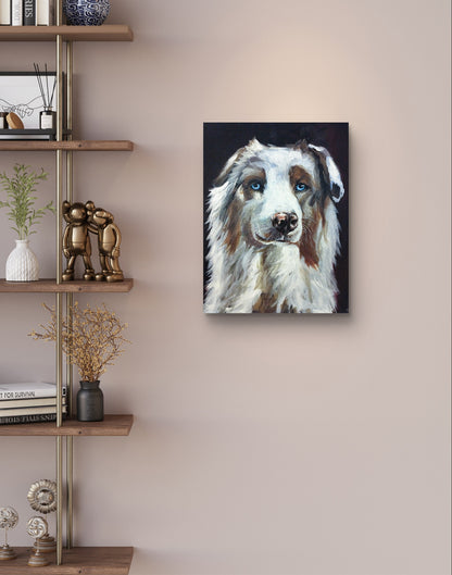 Gemälde "Hund im Porträt" 30 x 40 cm'Hund' 30 x 40 cm - Heinz