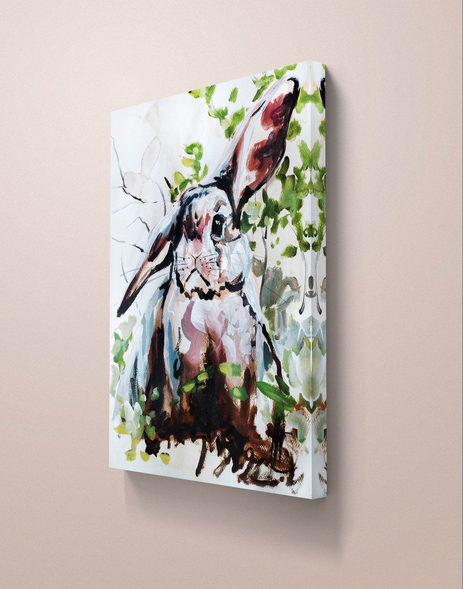 Aquarellbild Kaninchen II (30 × 40 cm)