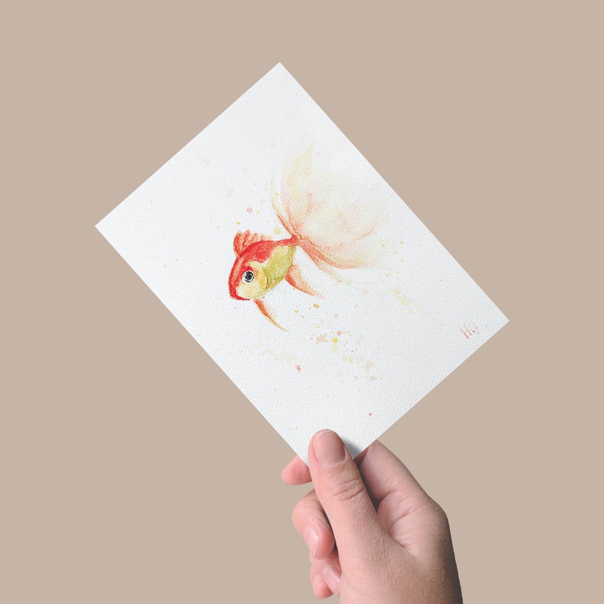 Postkarte „Glasträumer“ – Handgemalt