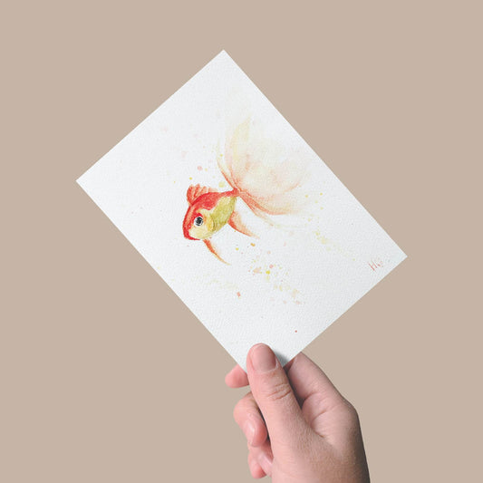 Postkarte „Glasträumer“ – Handgemalt