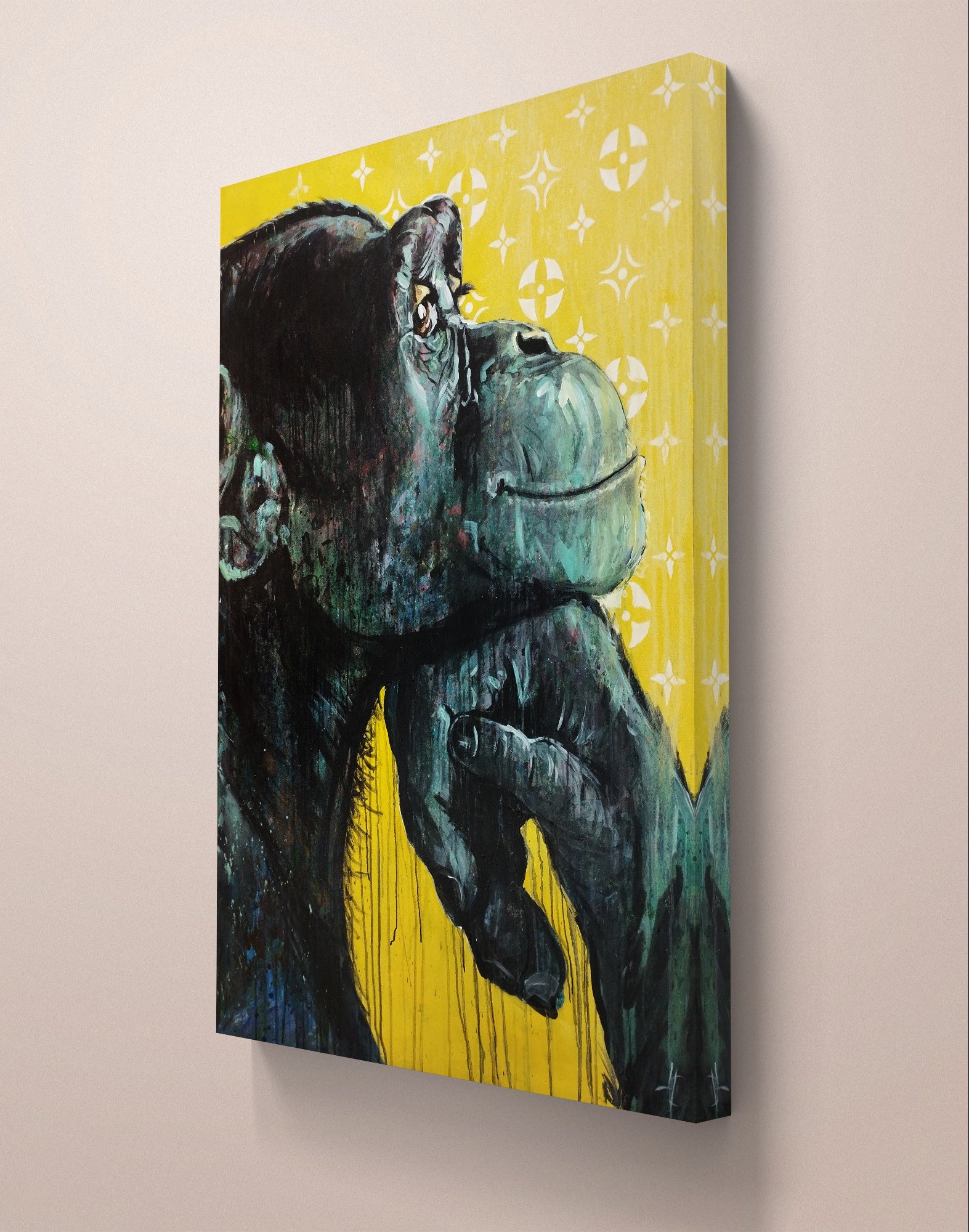 Premium Gemälde "Thoughts of Bananas" 93 x 128 cm - Heinz