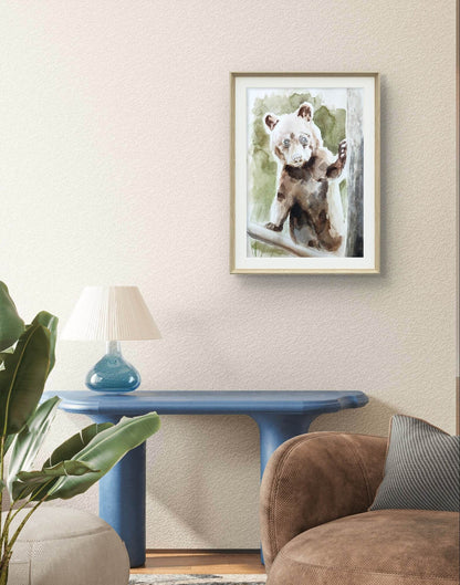 Aquarellbild Bär (30 × 40 cm)