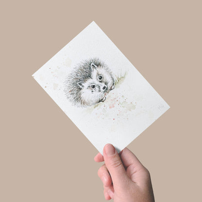 Postkarte „Nachtigall“ – Handgemalt
