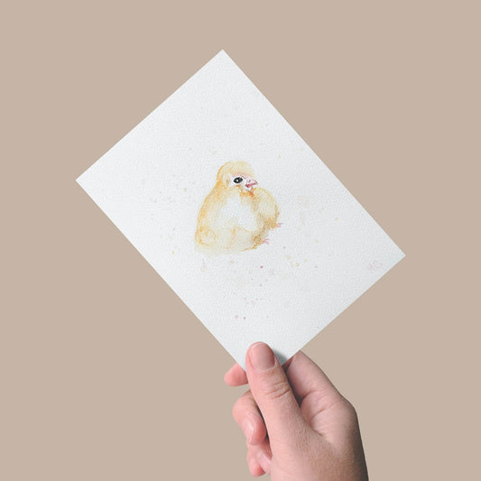 Postkarte „Küken“ – Handgemalt