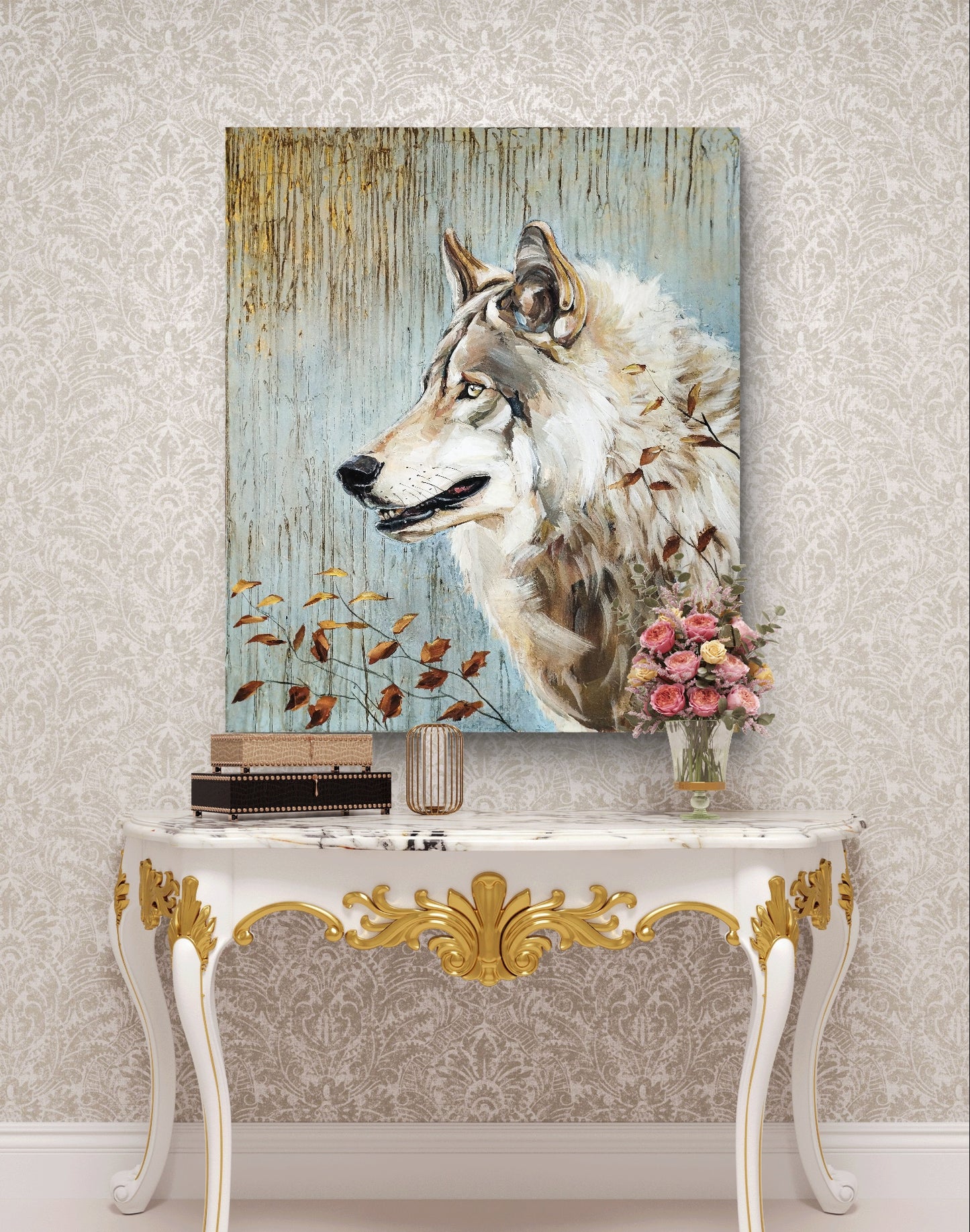 Premium Gemälde "Echo of the Wild" 112 x 95 cm - Heinz