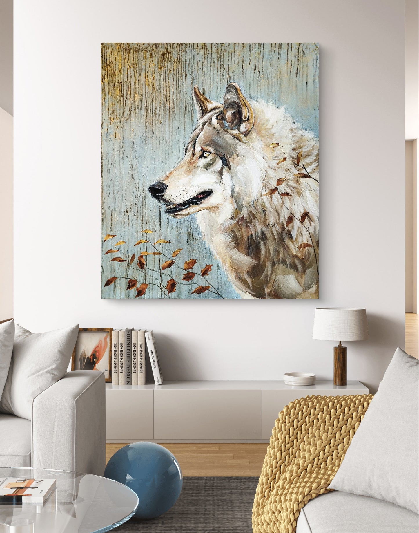 Premium Gemälde "Echo of the Wild" 112 x 95 cm - Heinz