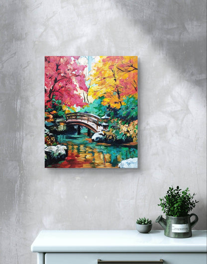 Gemälde Wald – handgemaltes Original Acrylbild (50 x 60 cm)