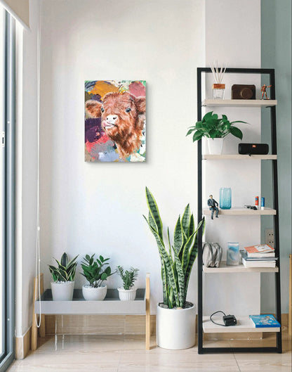 Painting Calf – hand-painted original acrylic painting (30 x 40 cm)