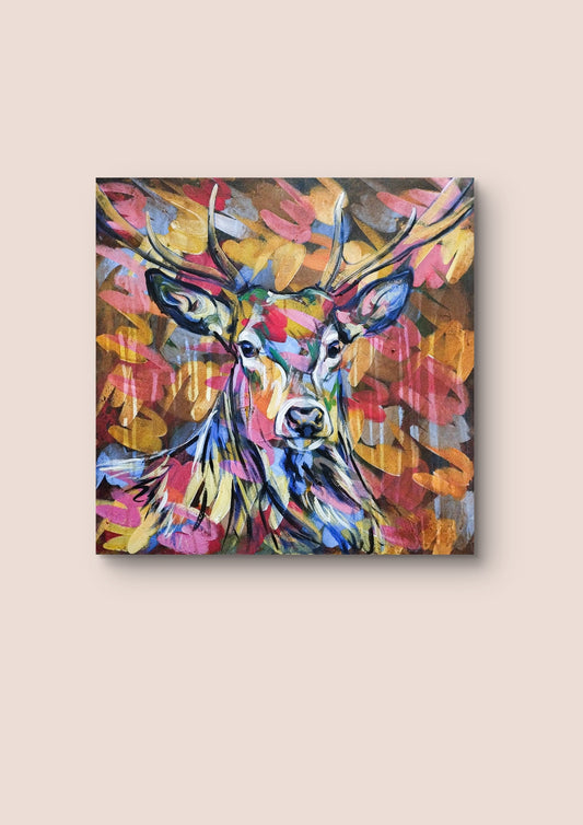 Heinz Acrylbild Gemälde „Herbstflüstern“ 60 x 60 cm