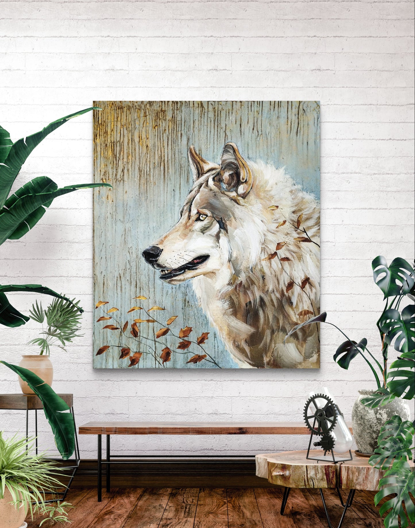 Premium Gemälde "Echo of the Wild" 112 x 95 cm - Heinz
