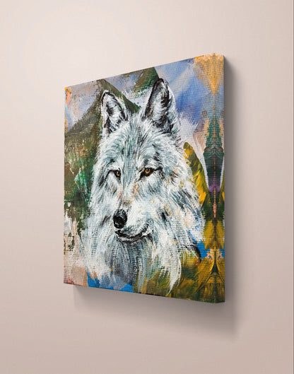 Premium Gemälde "Nachtwanderer" 11 x 10,5 cm - Heinz