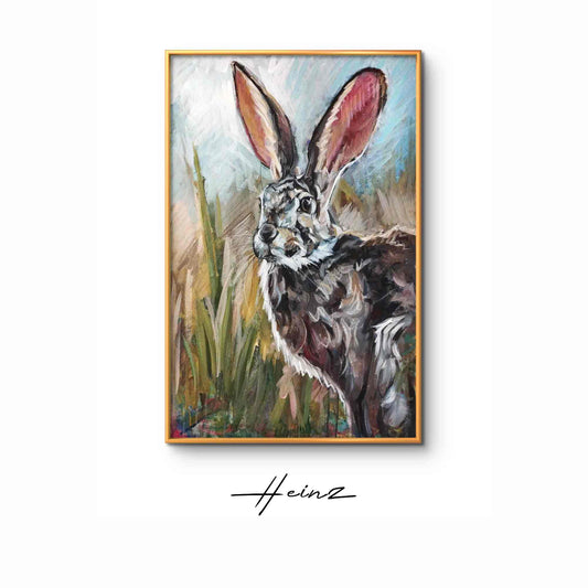 Gemälde 'Hase' 55 x 85 cm