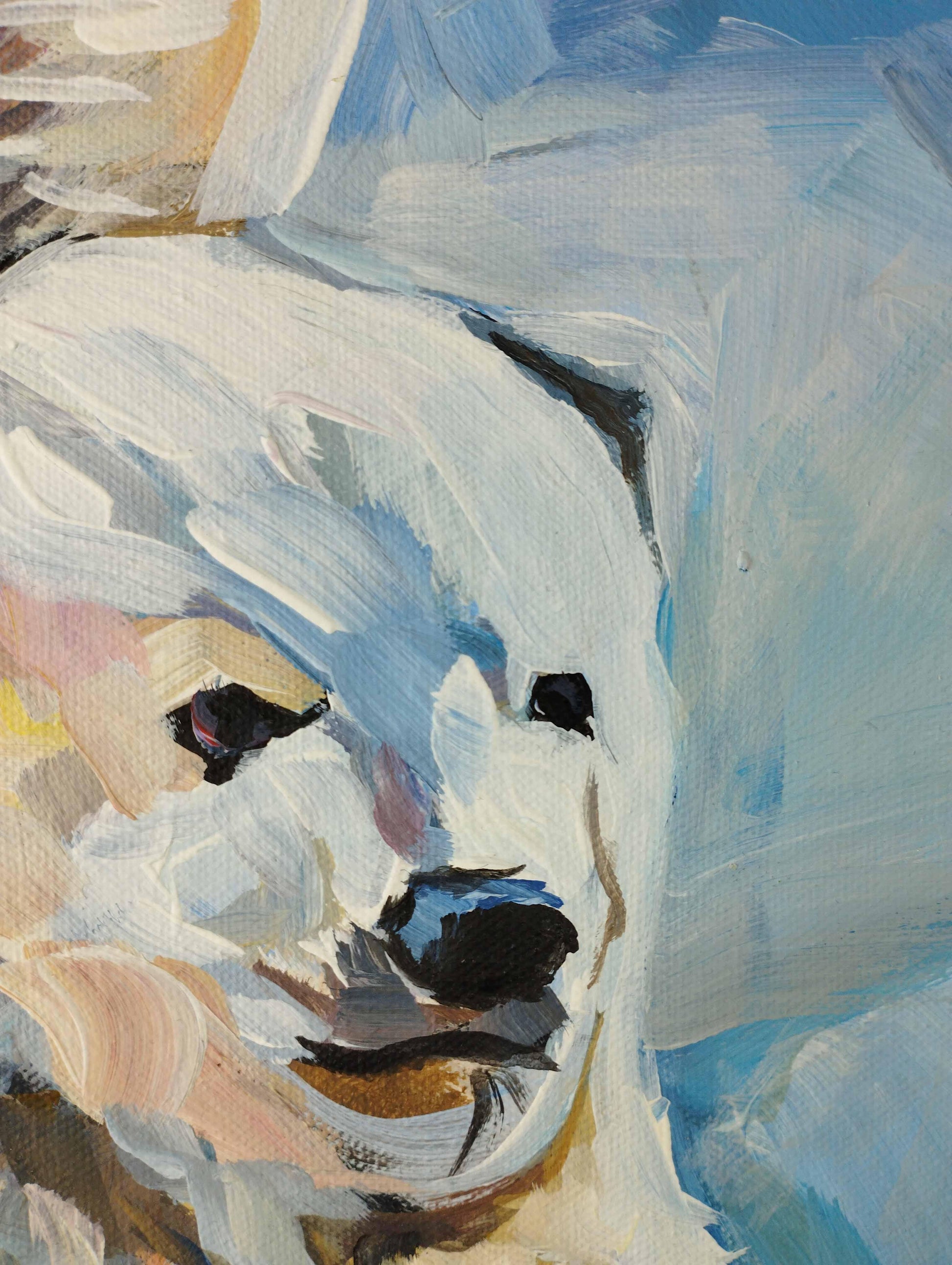 Premium Gemälde 'Eisbären' 30 x 40 cm - Heinz