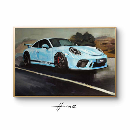 Painting 'Porsche 911 GT3' 120 x 80 cm